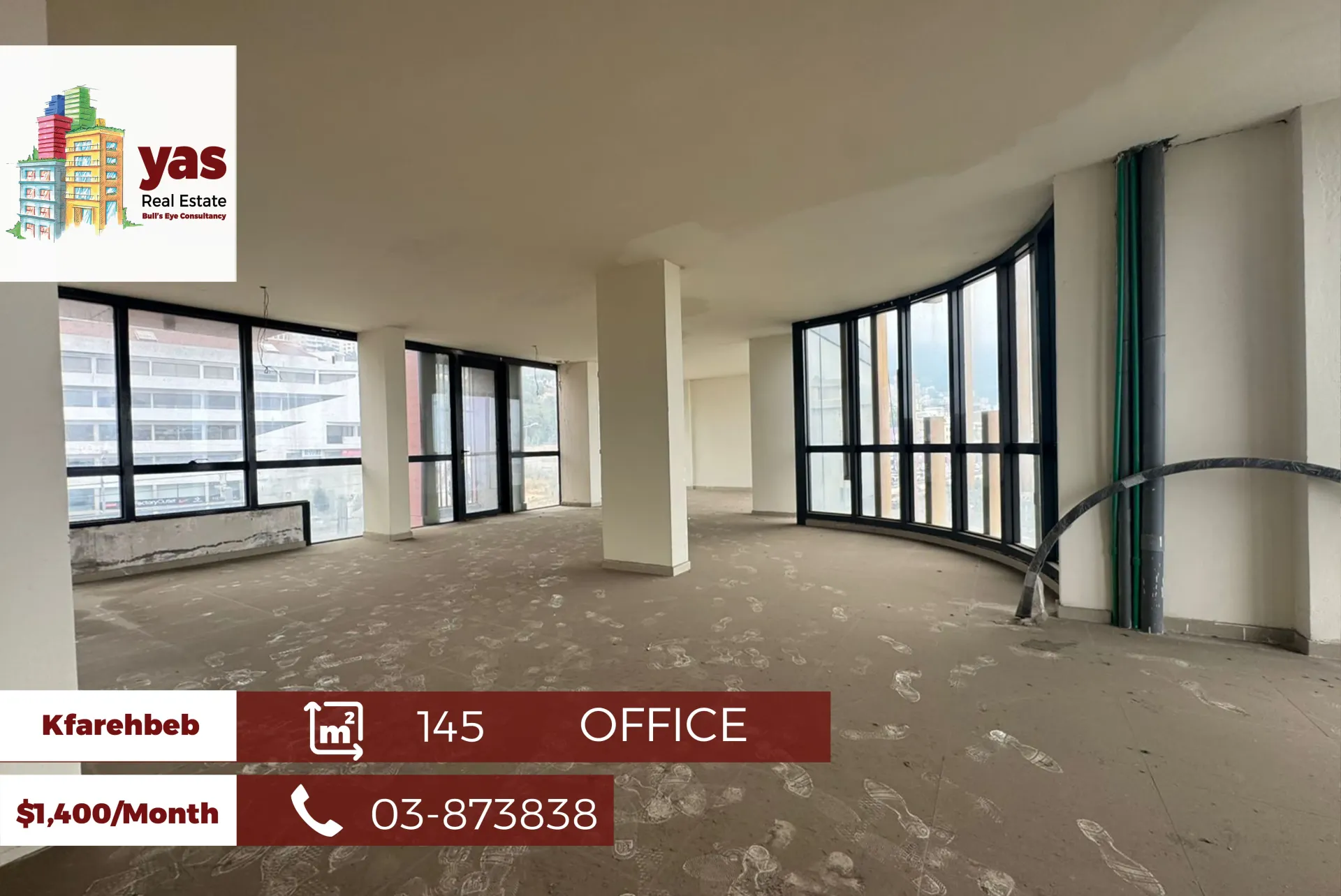 Office for rent in Kfar Hbab
