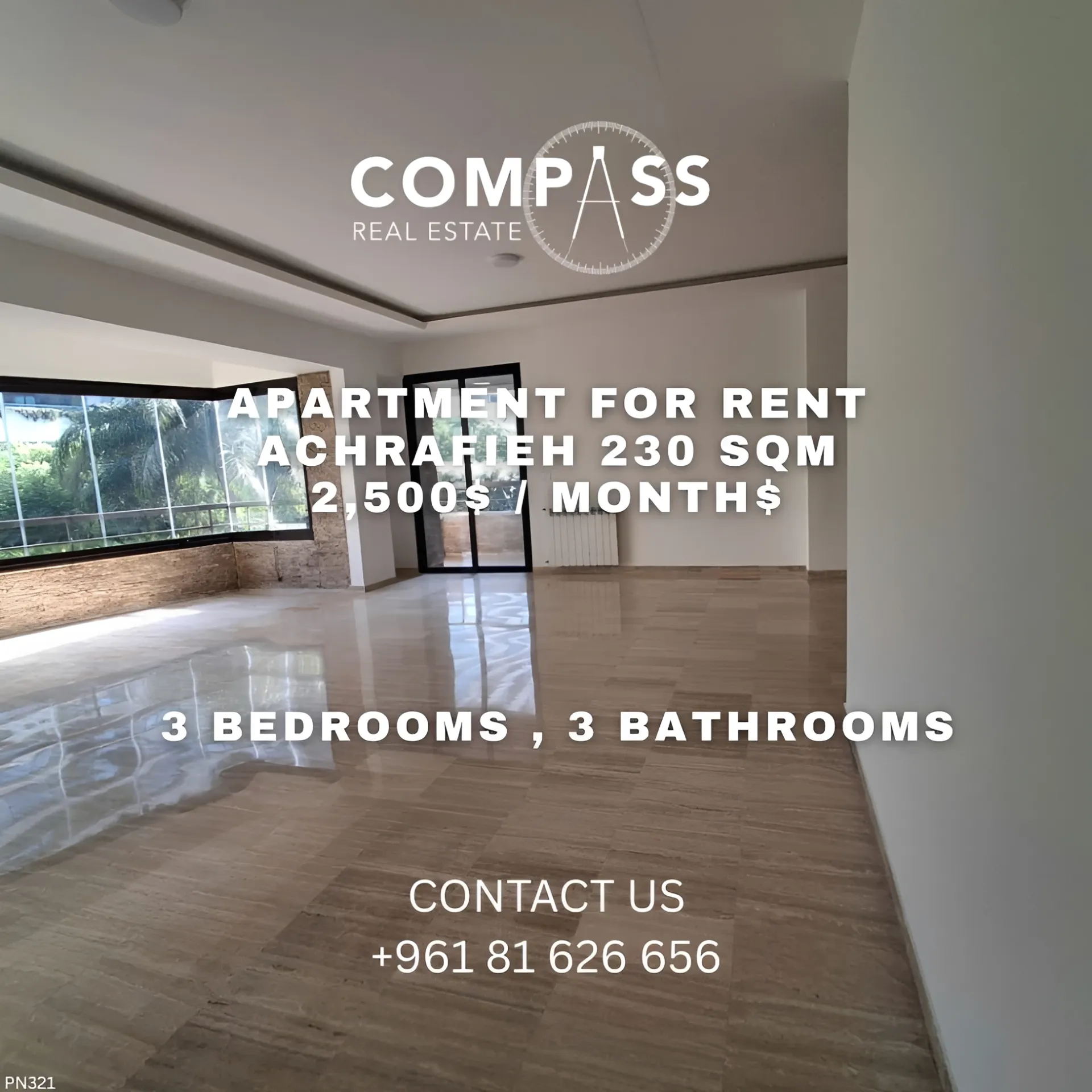 Apartment for rent in Achrafieh, Beirut, Lebanon