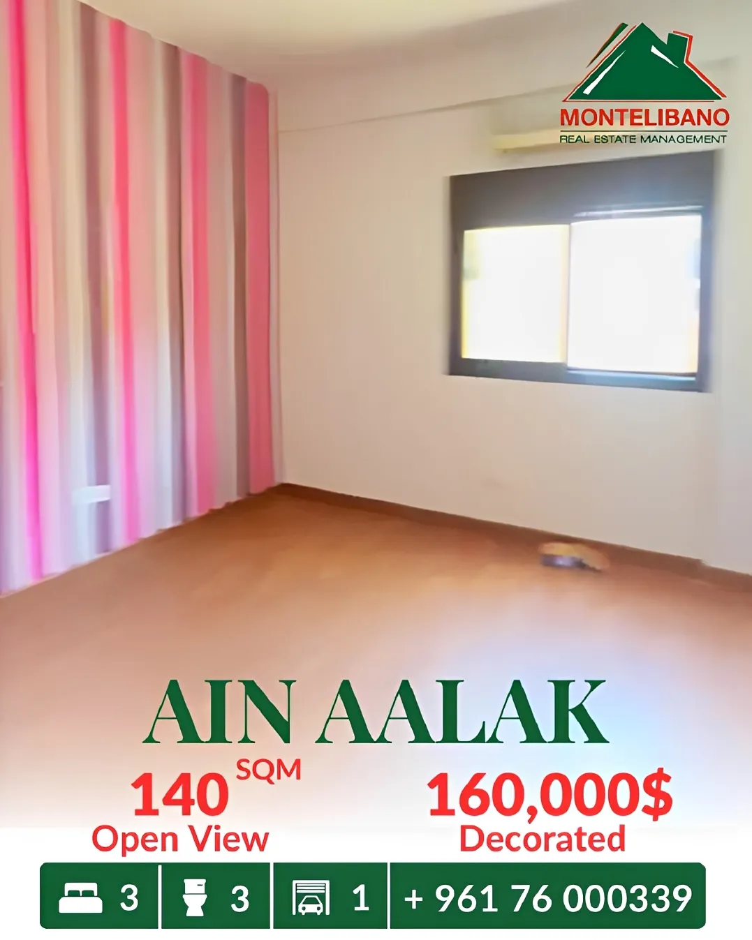 Apartment for sale in Ain Aalaq, Lebanon