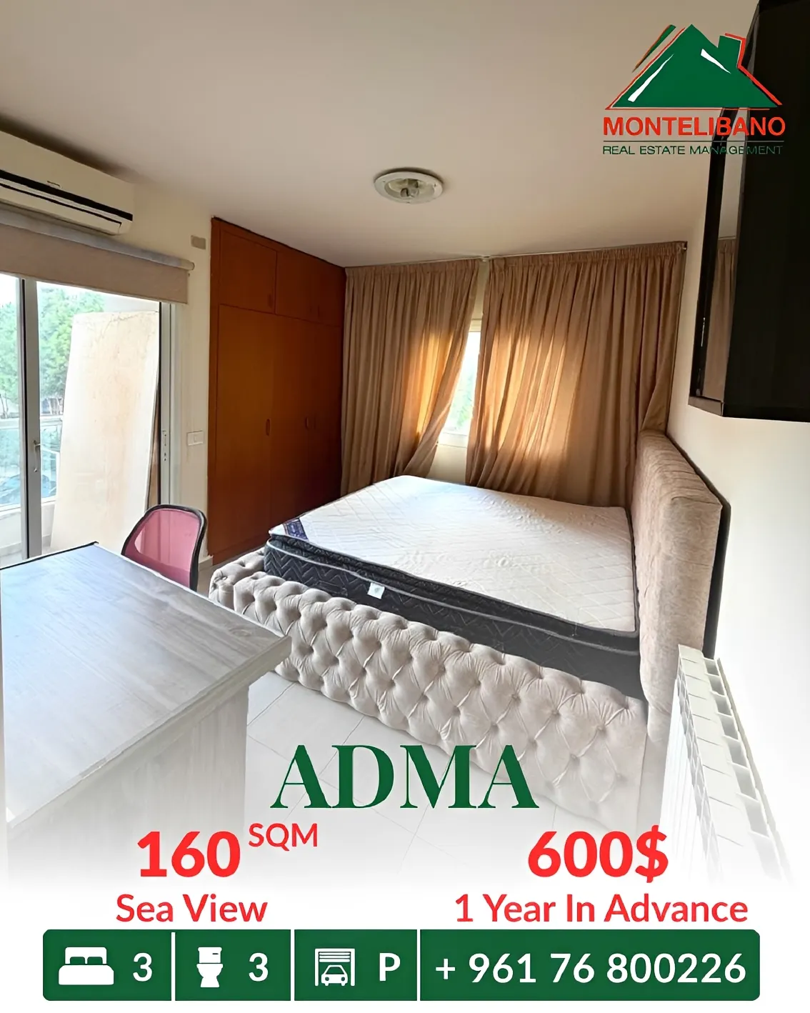 Apartment for rent in Adma w Dafnah