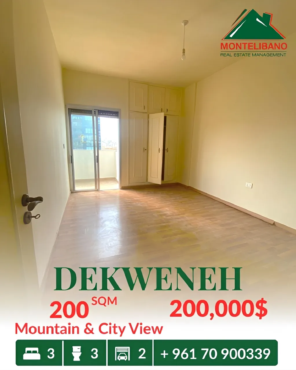 Apartment for sale in Dekwaneh, Lebanon