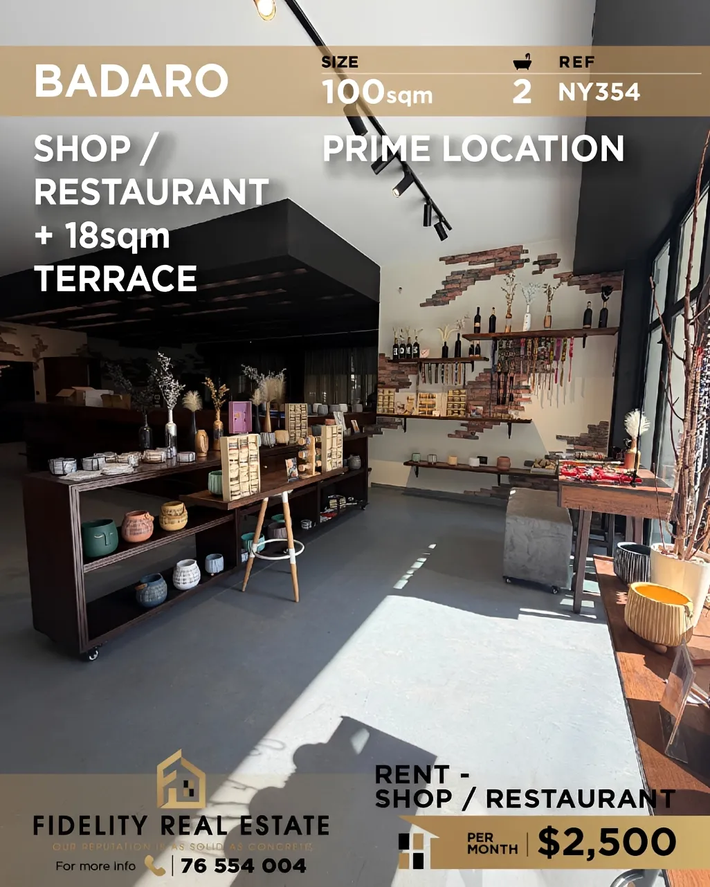 Shop for rent in Badaro, Beirut, Lebanon