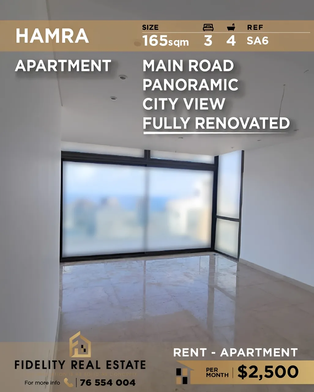 Apartment for sale in Hamra