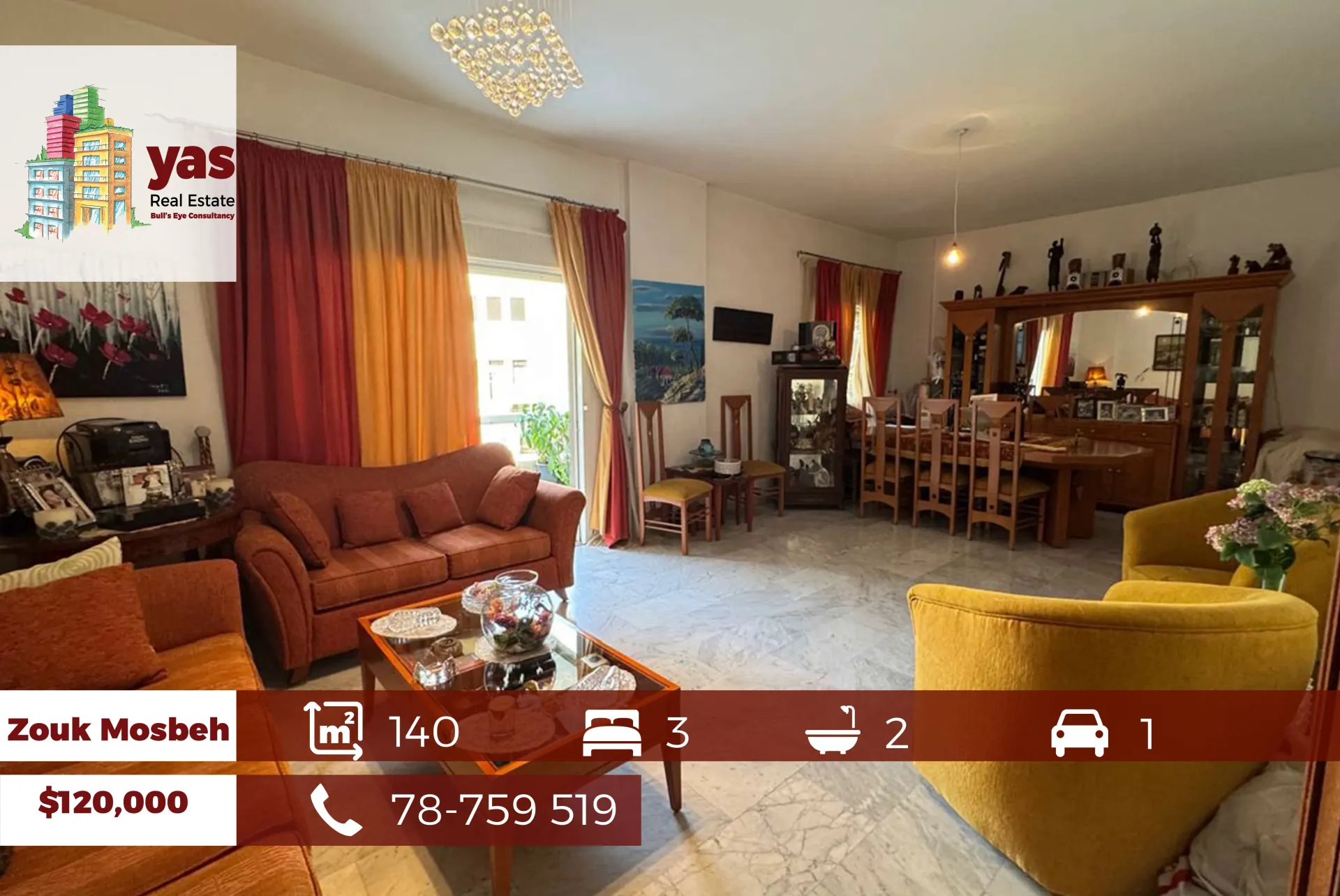 Apartment for Sale in Zouk Mosbeh