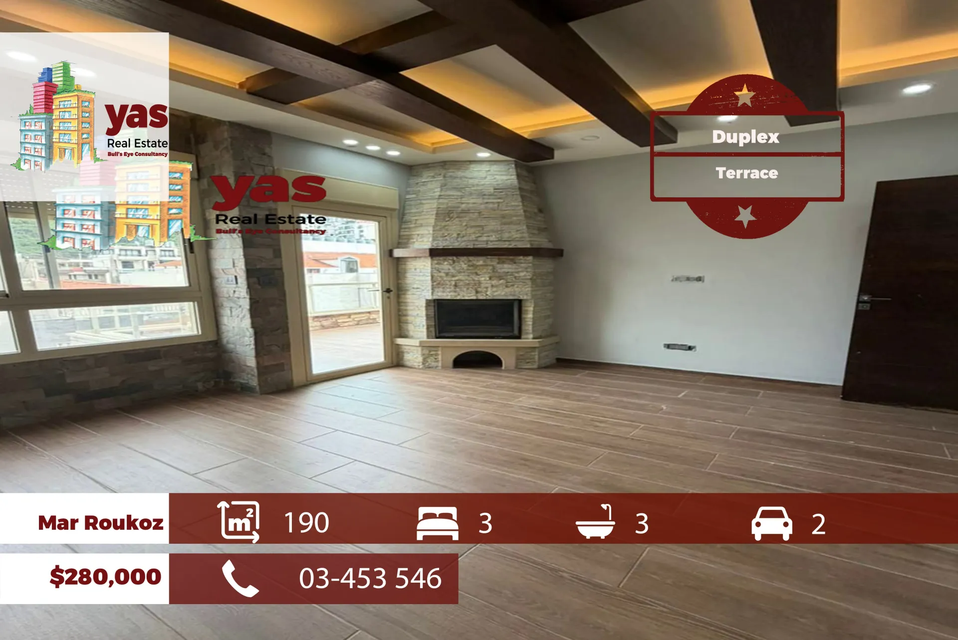 Apartment for Sale in Deir Mar Roukoz - 3 bed, 3 bath