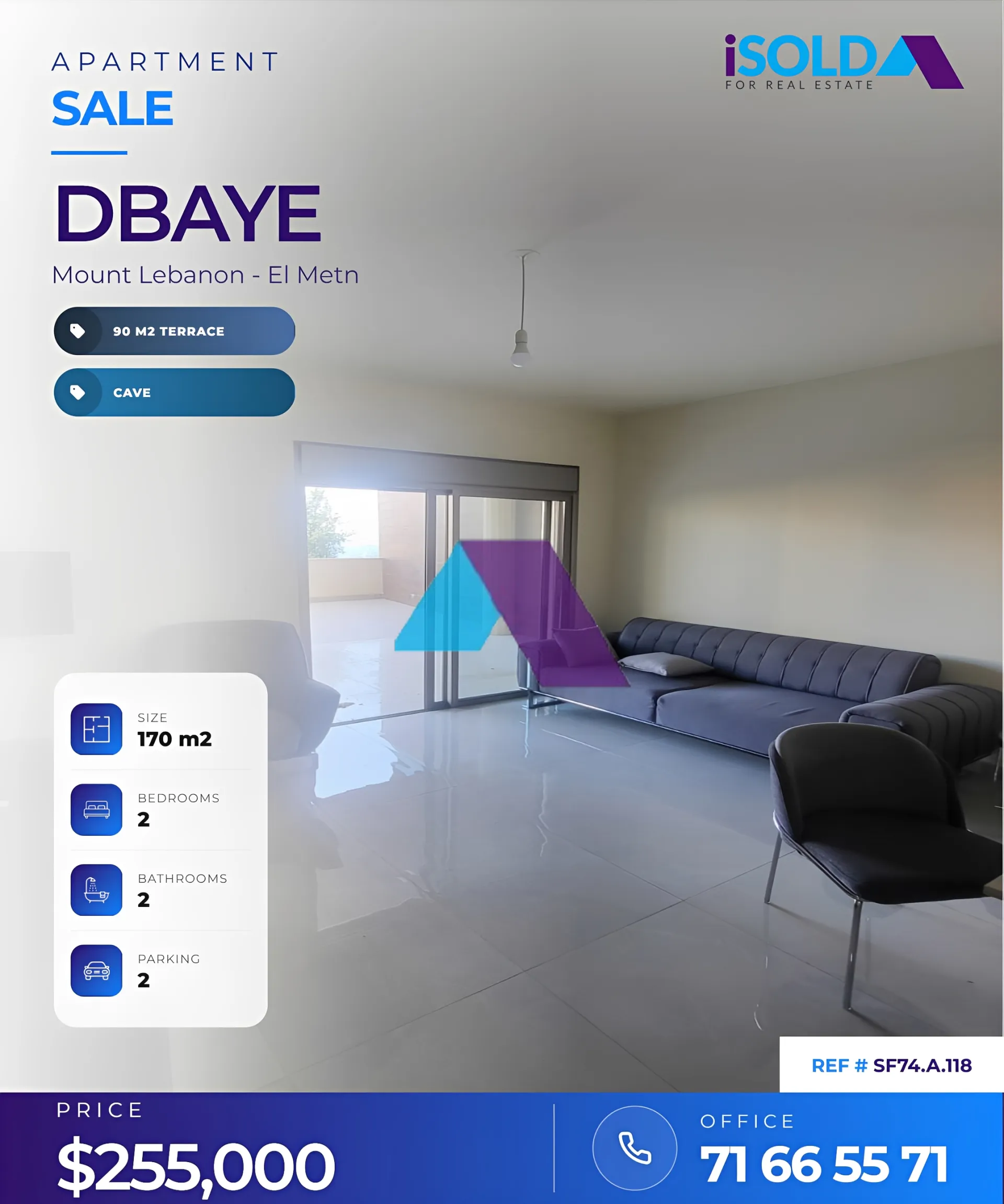 Apartment for sale in Dbayeh, Lebanon