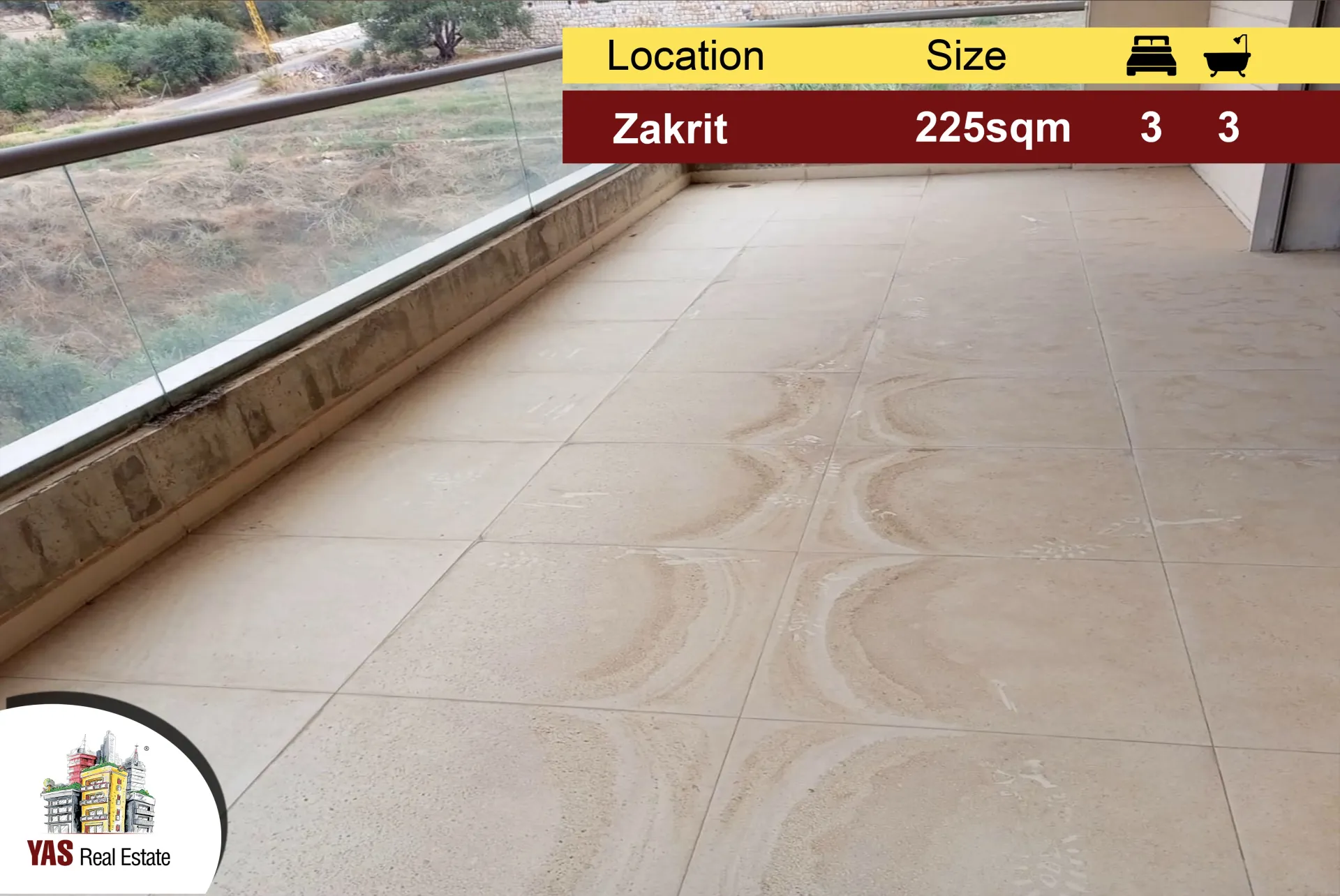 Apartment for Sale in Zakrit - 3 bed, 3 bath