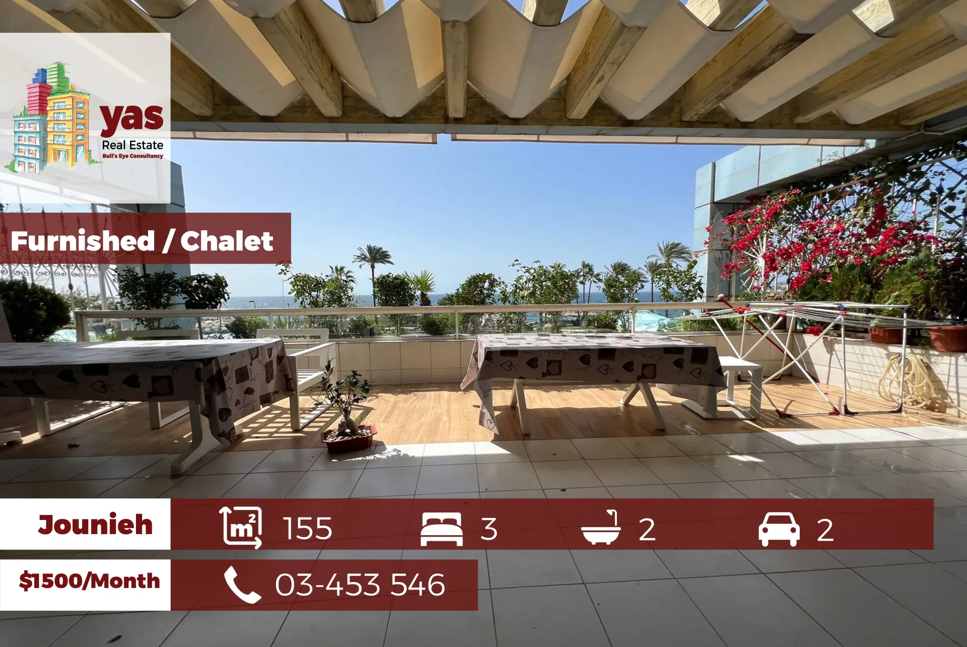 Chalet for rent in Jounieh