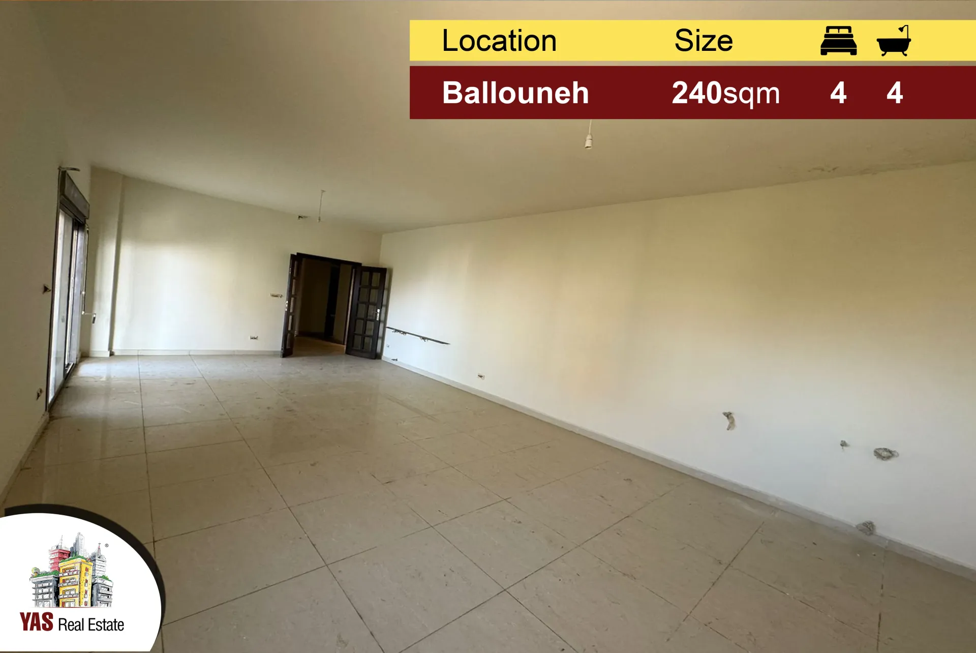 Apartment for Sale in Ballouneh - 4 bed, 4 bath