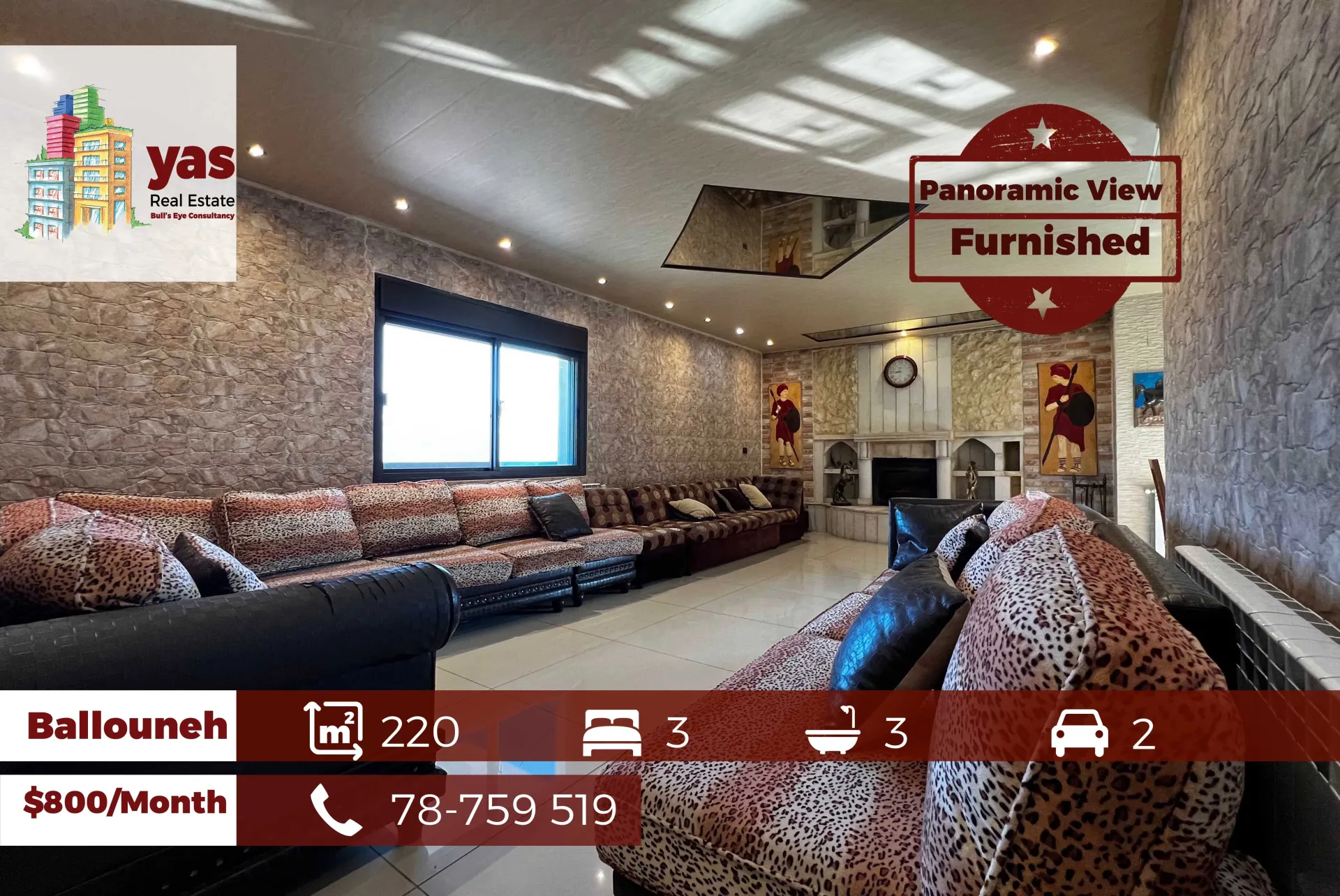 Apartment for Rent in Ballouneh