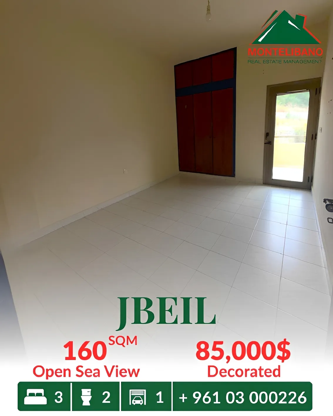 Apartment for sale in Jbeil, Lebanon