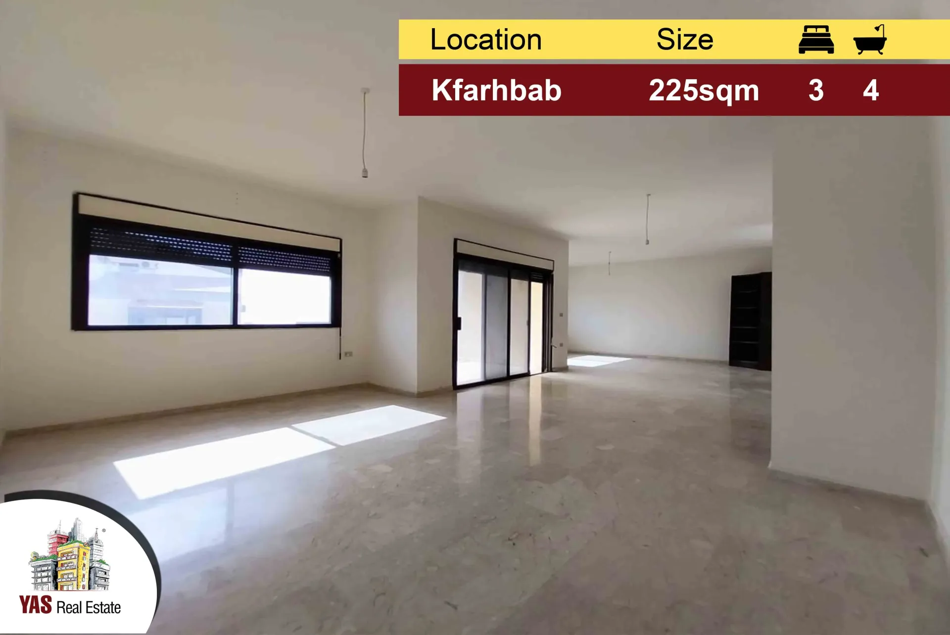 Apartment for Sale in Kfar Hbab - 3 bed, 4 bath