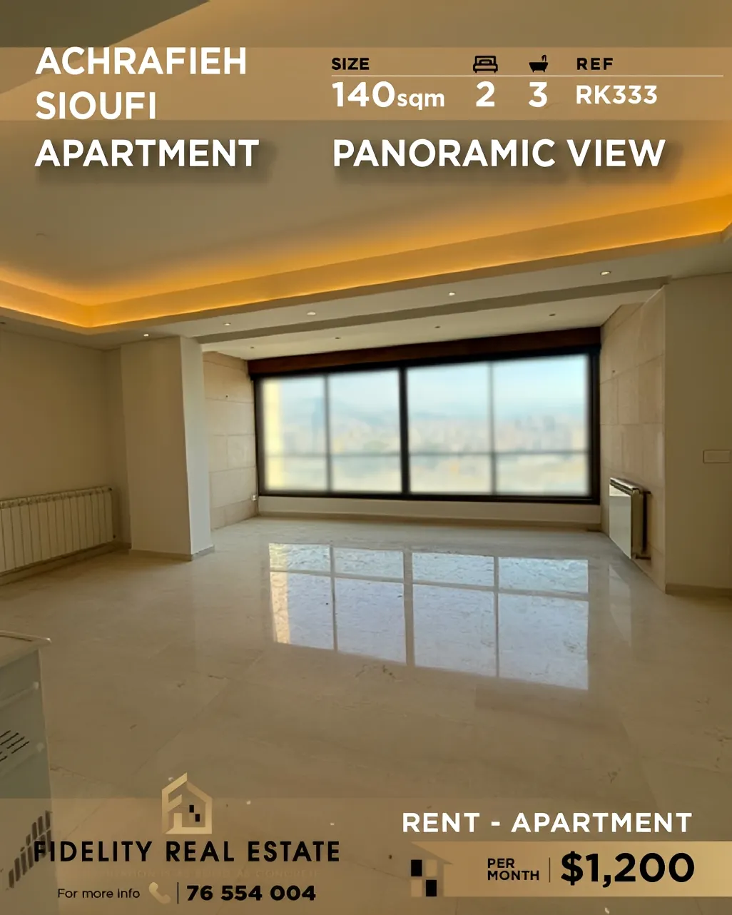 Apartment for rent in Achrafieh