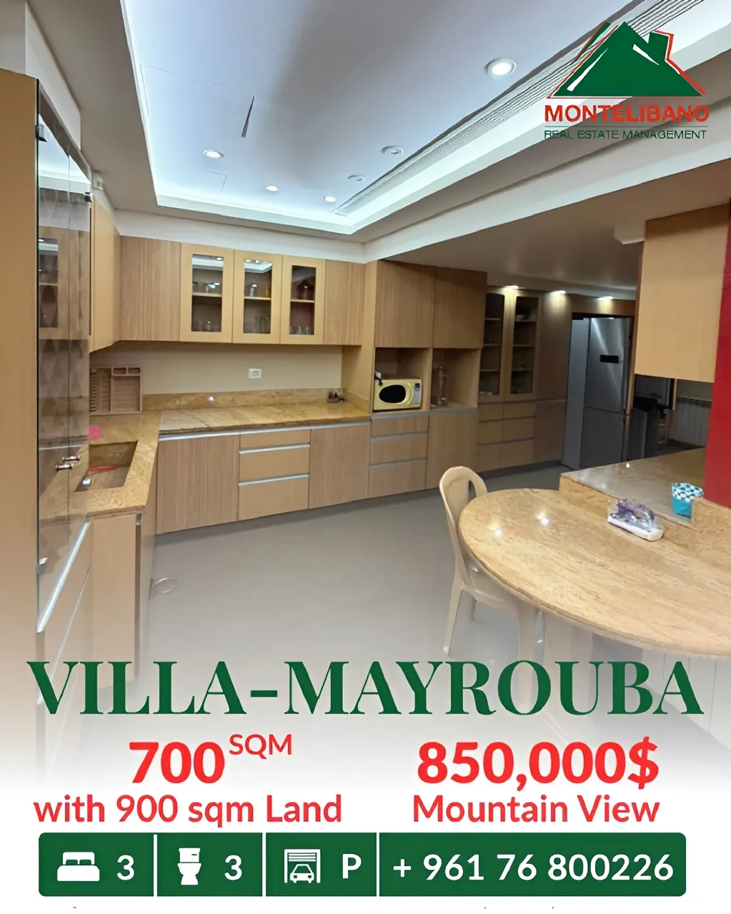 Villa for sale in Mayrouba, Lebanon