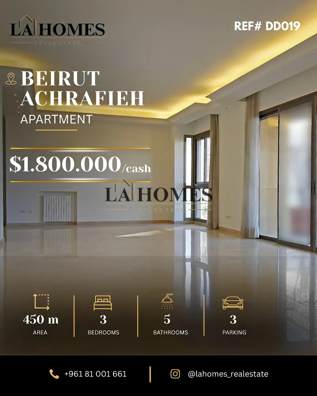 Apartment for sale in Achrafieh