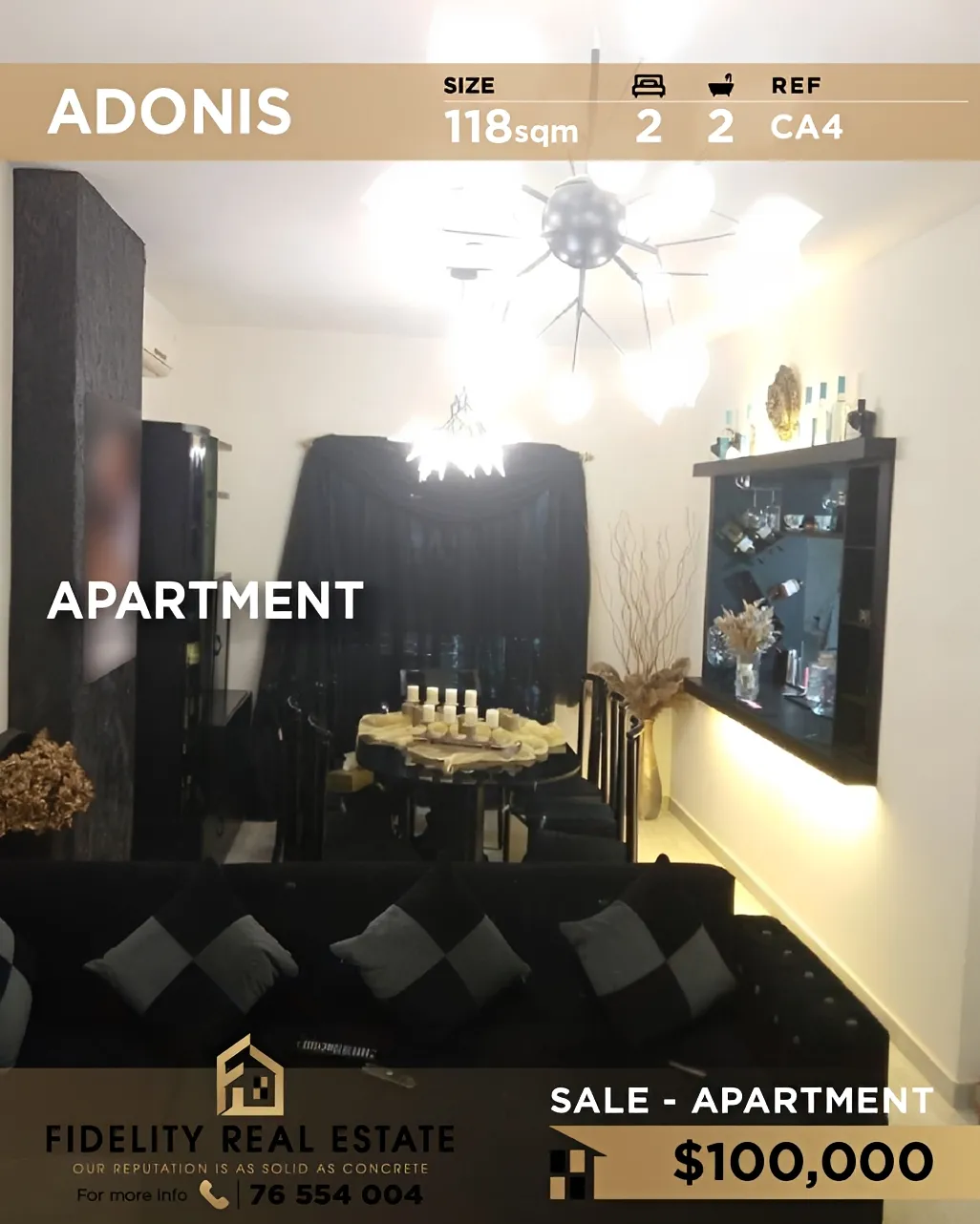 Apartment for sale in Adonis, Lebanon - 2 bed, 2 bath