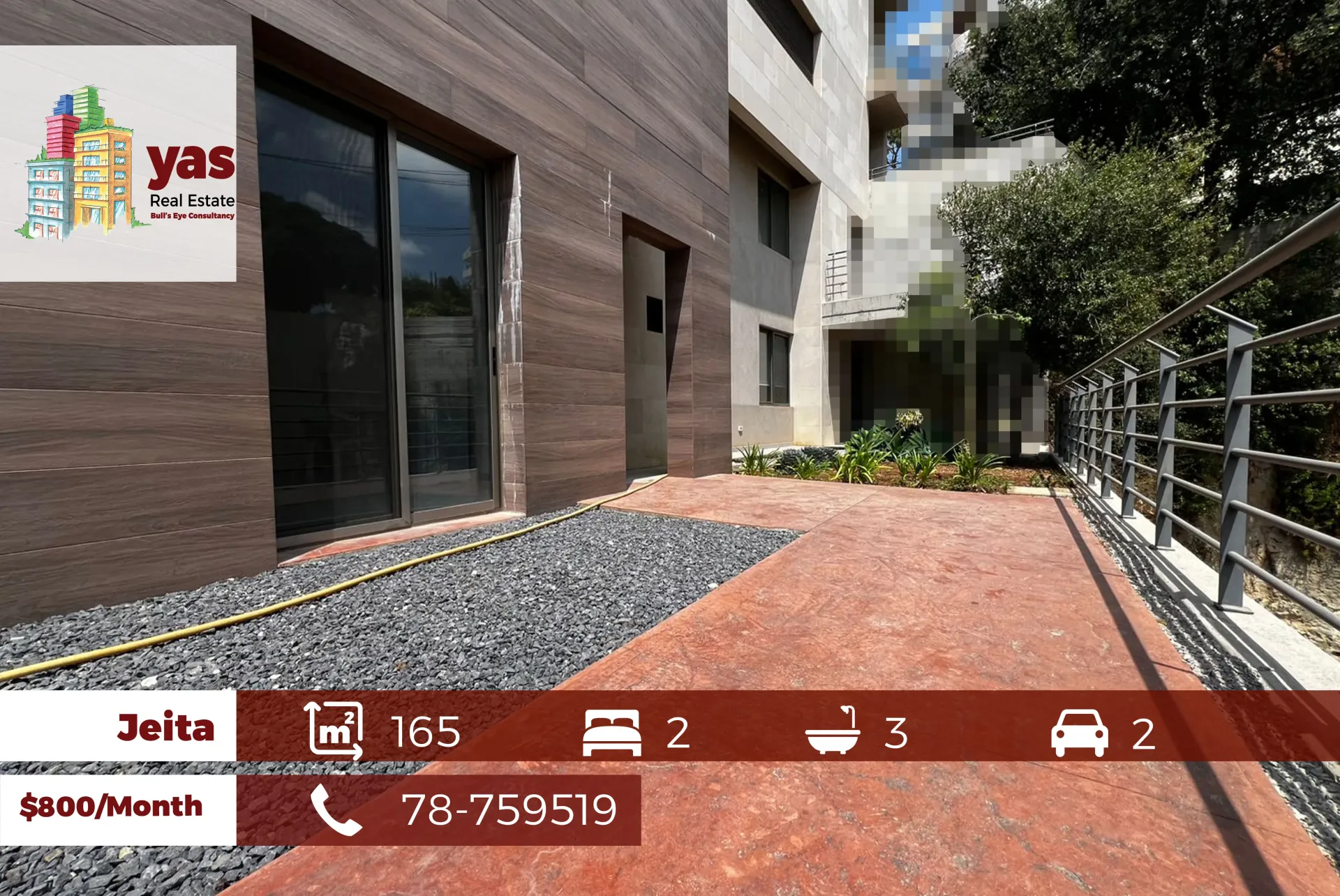 Apartment for Rent in Jeita - 2 bed, 3 bath