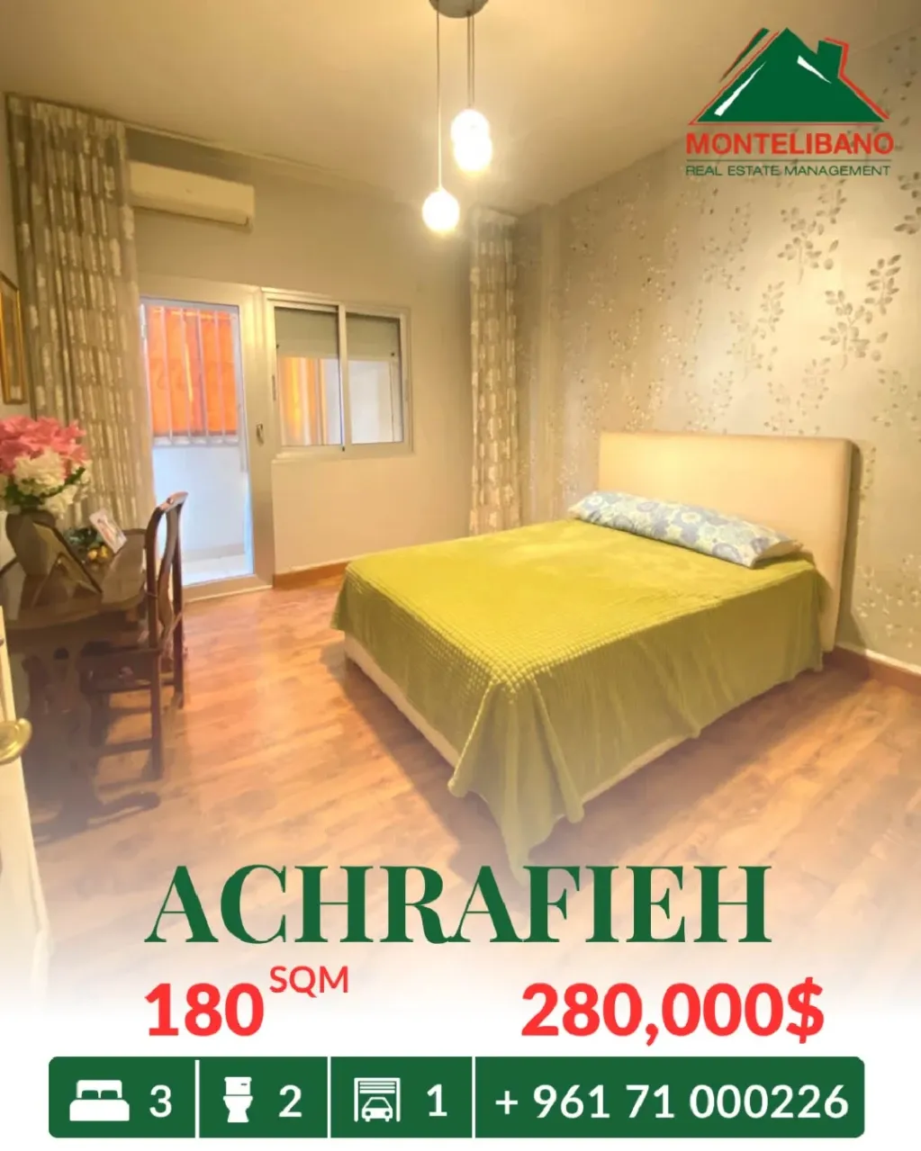 Apartment for sale in Achrafieh, Beirut, Lebanon