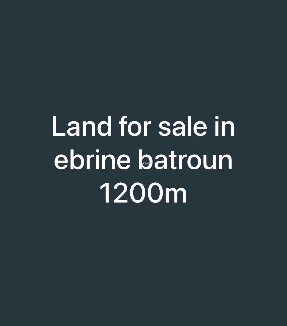 Land for sale in Aabrine, lebanon