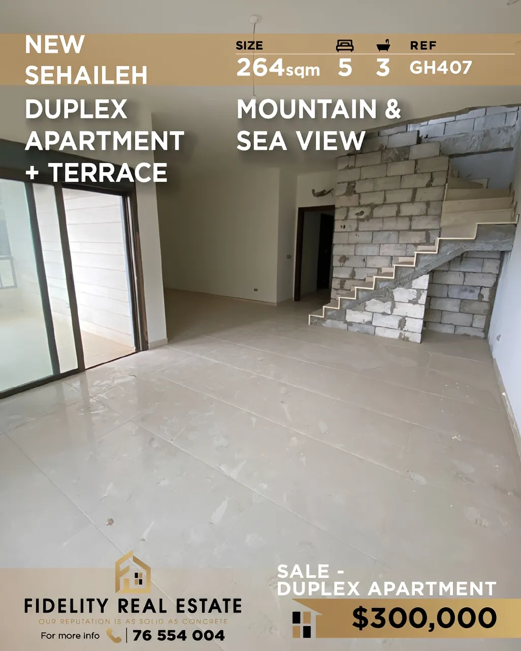 Duplex for sale in Sehayleh, Lebanon - 3 bed, 5 bath