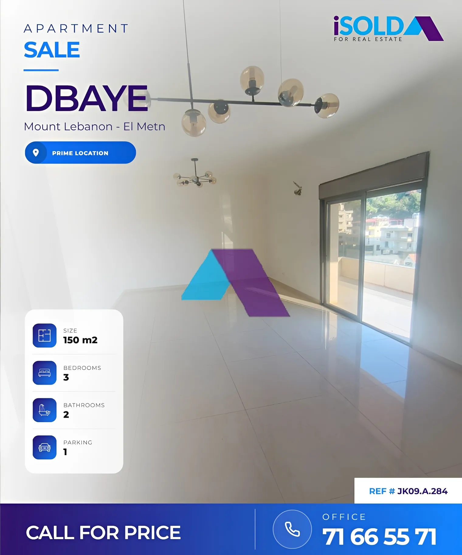 Apartment for sale in Dbayeh