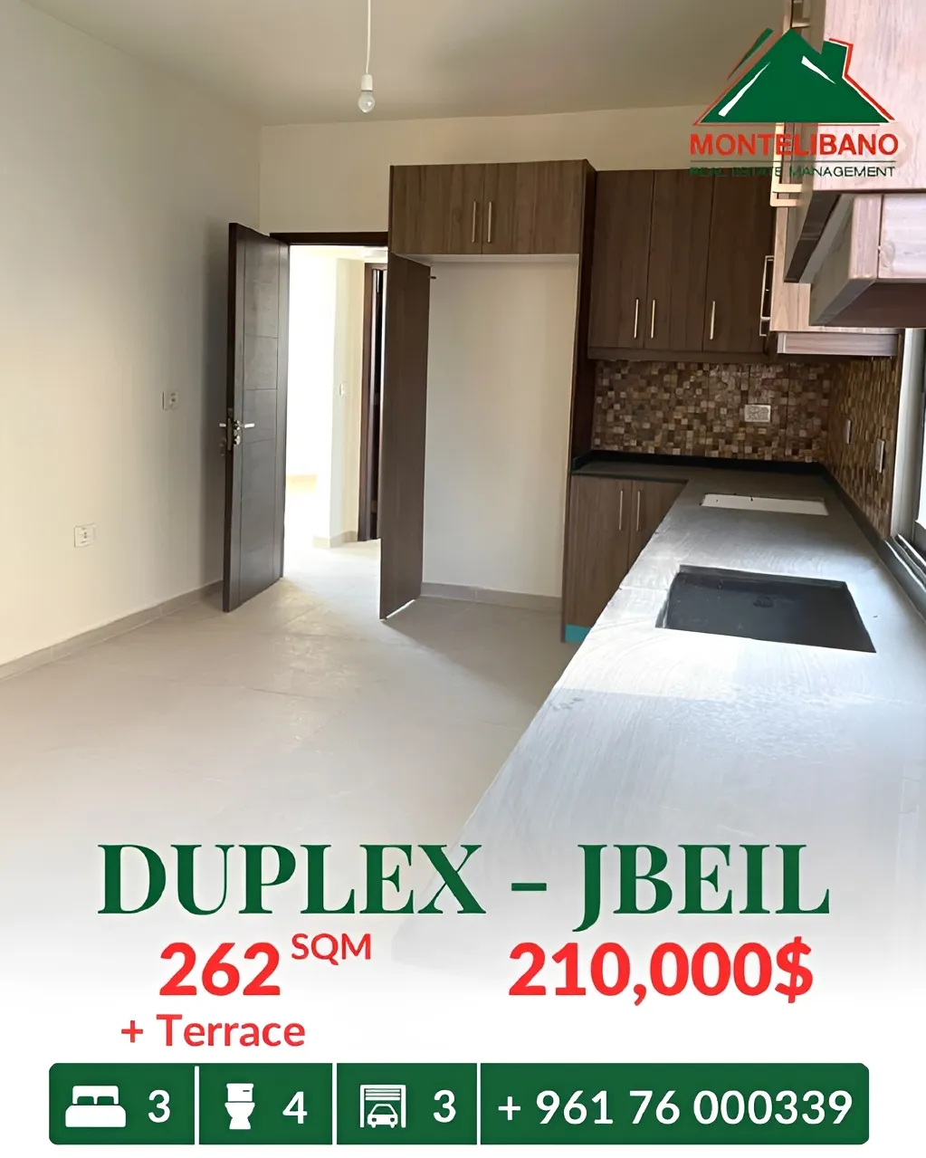 Duplex for sale in Jbeil, Lebanon