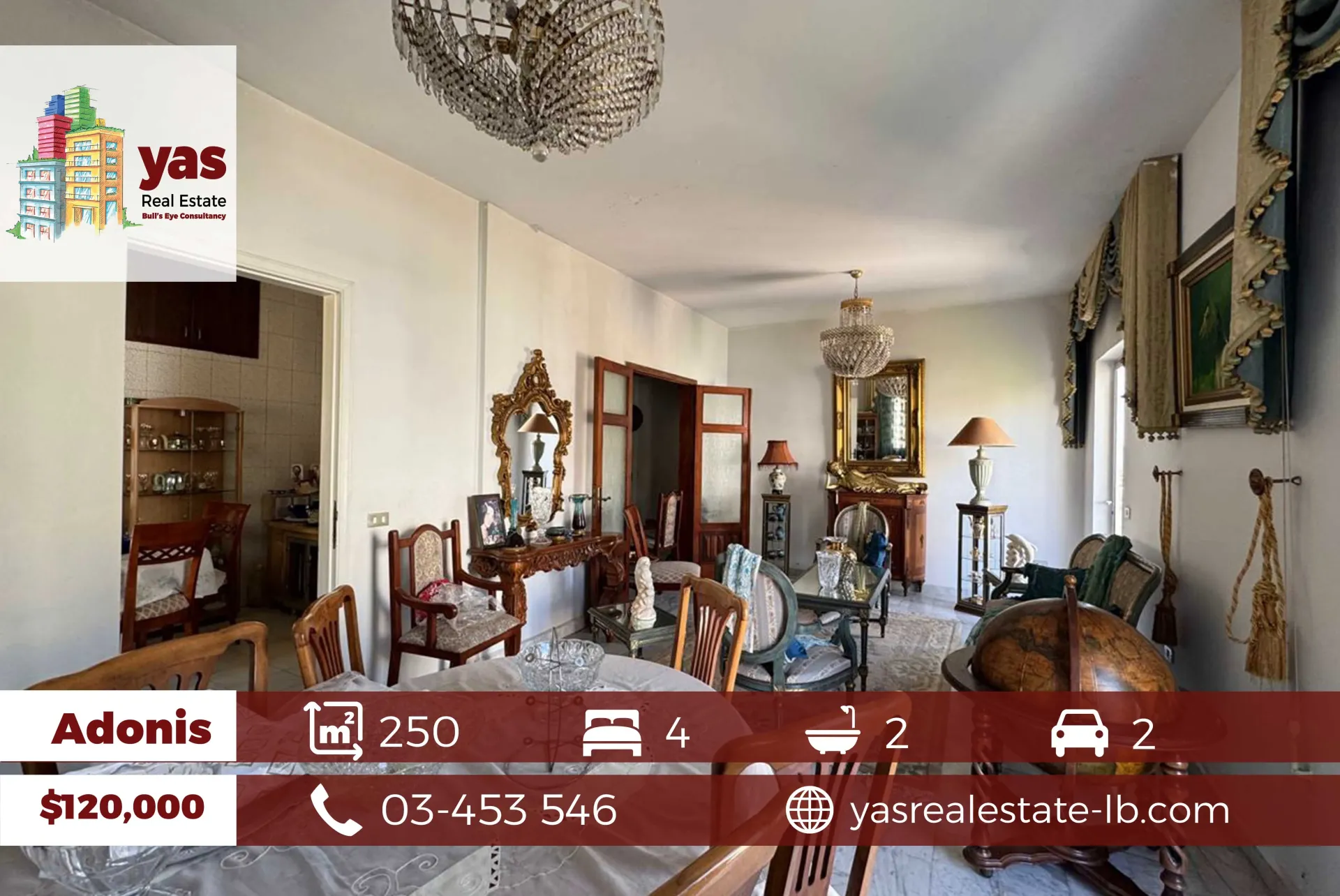 Apartment for Sale in Adonis - 4 bed, 2 bath