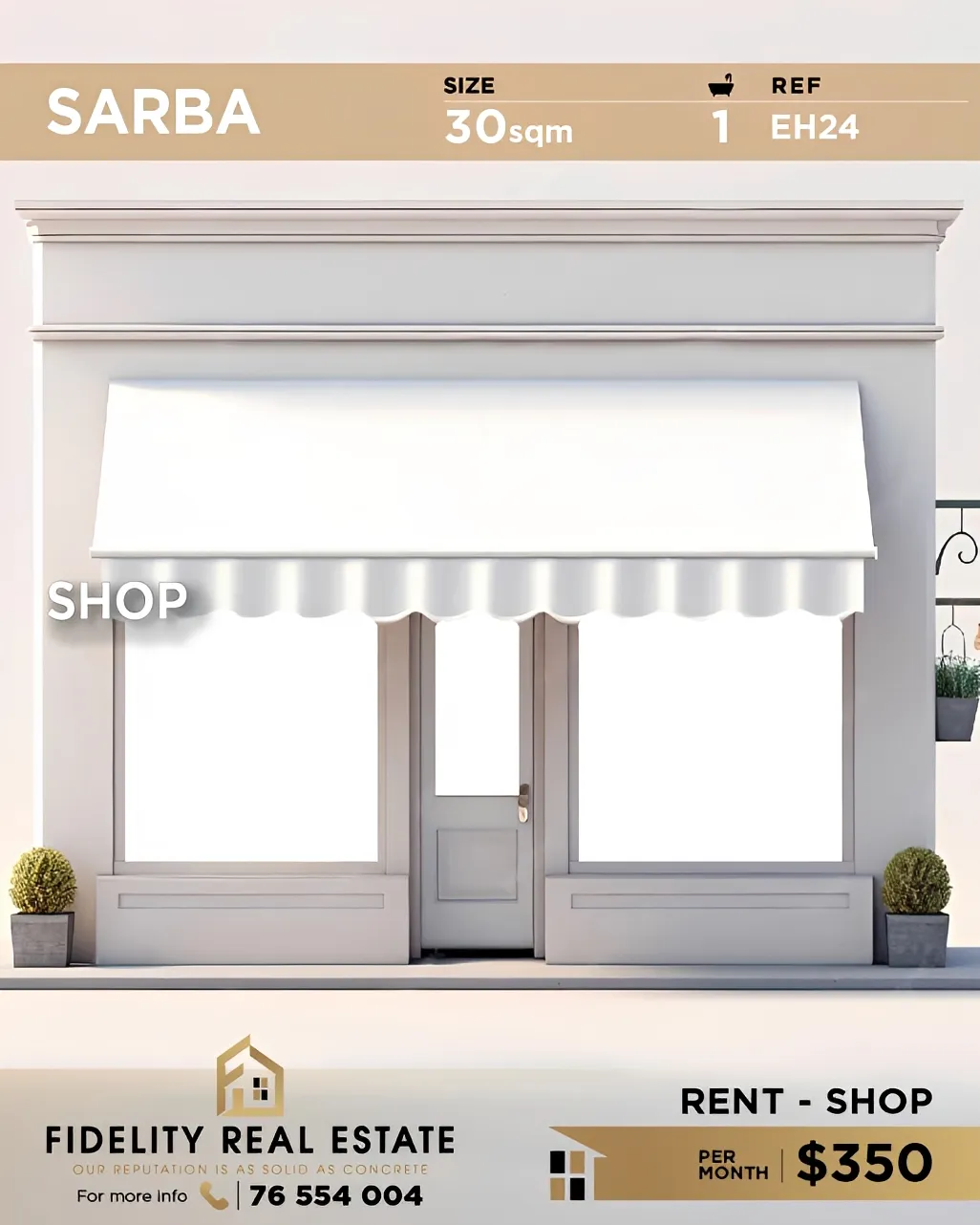 Shop for rent in Sarba, Lebanon