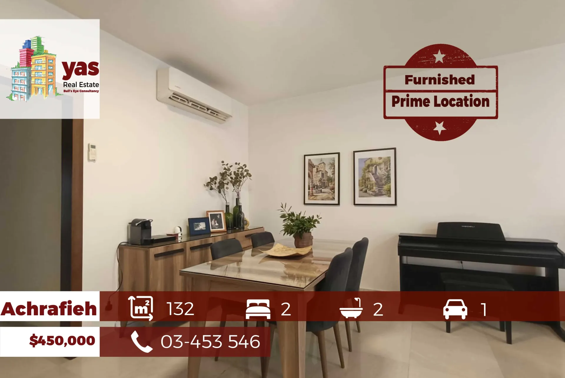 Apartment for Sale in Achrafieh