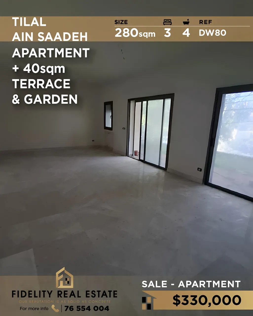 Apartment for sale in Tilal Ain Saadeh, Metn, Lebanon - 3 bed, 4 bath