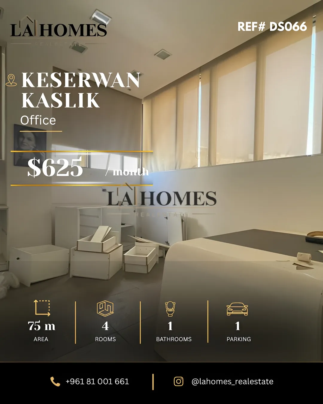 Office for rent in Kaslik