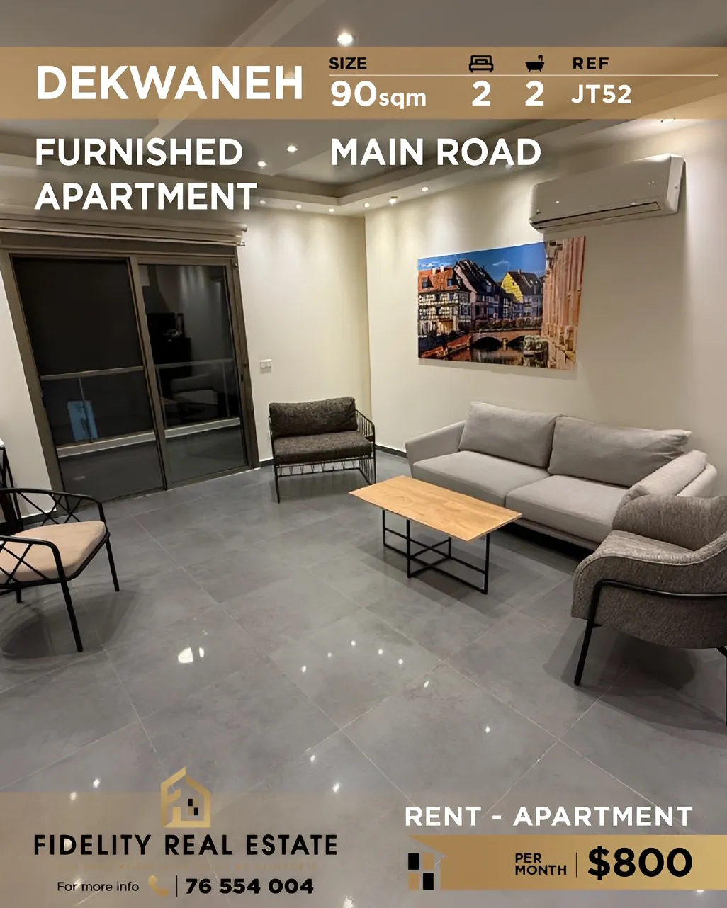 Apartment for rent in Dekwaneh, Lebanon