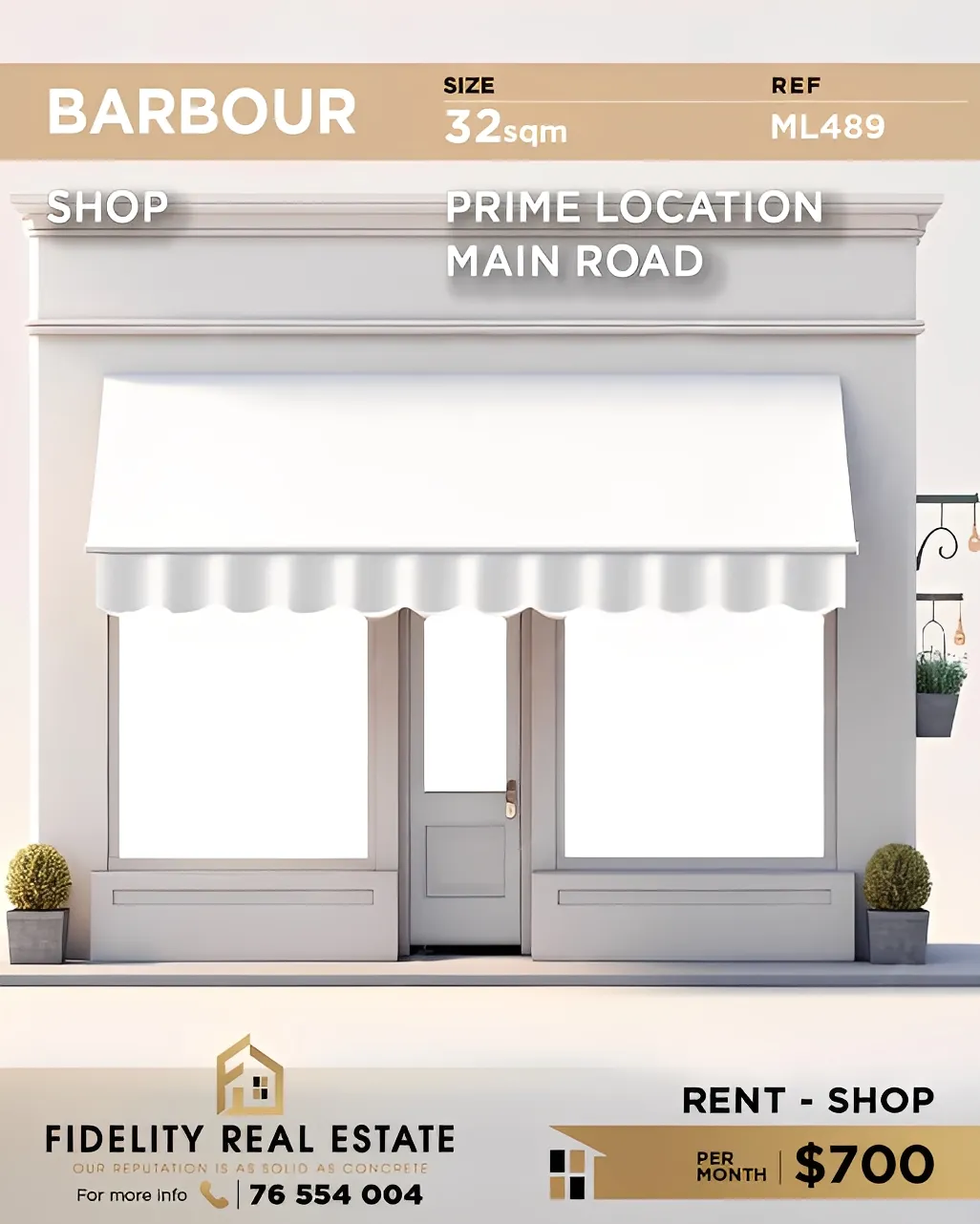Shop for Rent in Barbour, Beirut