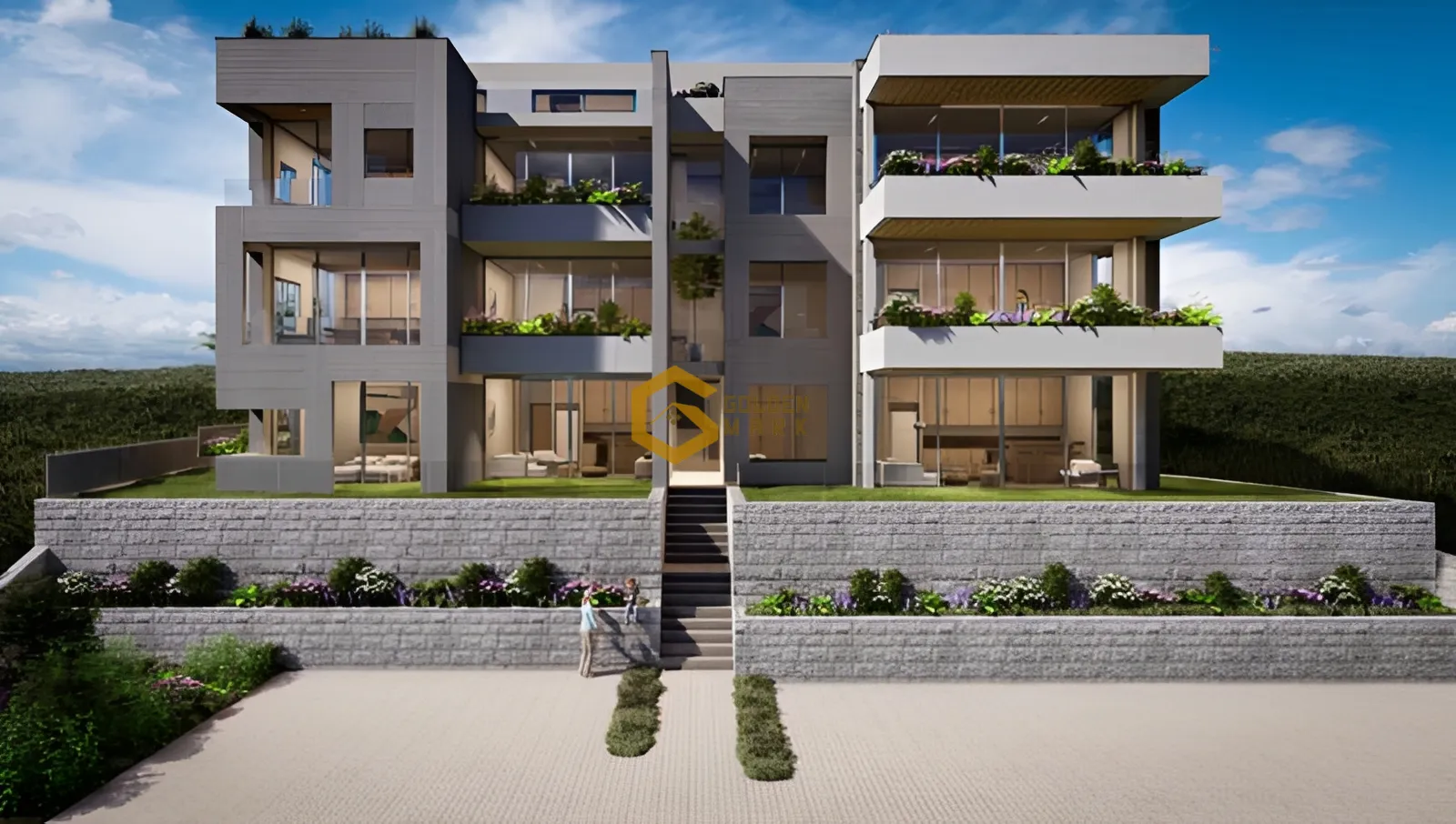 Apartment for Sale in Kfar Aabida - 1 bed, 2 bath