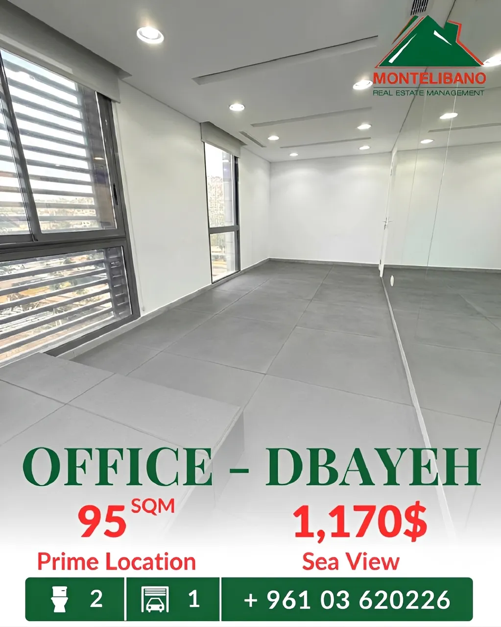 Office for rent in Dbayeh, Lebanon