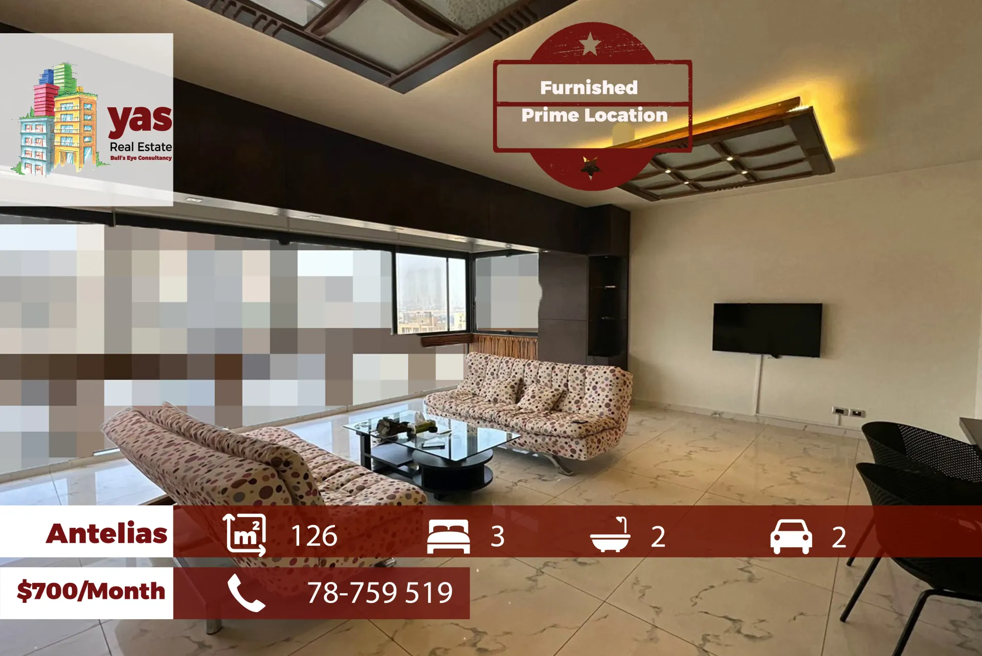 Apartment for Rent in Antelias