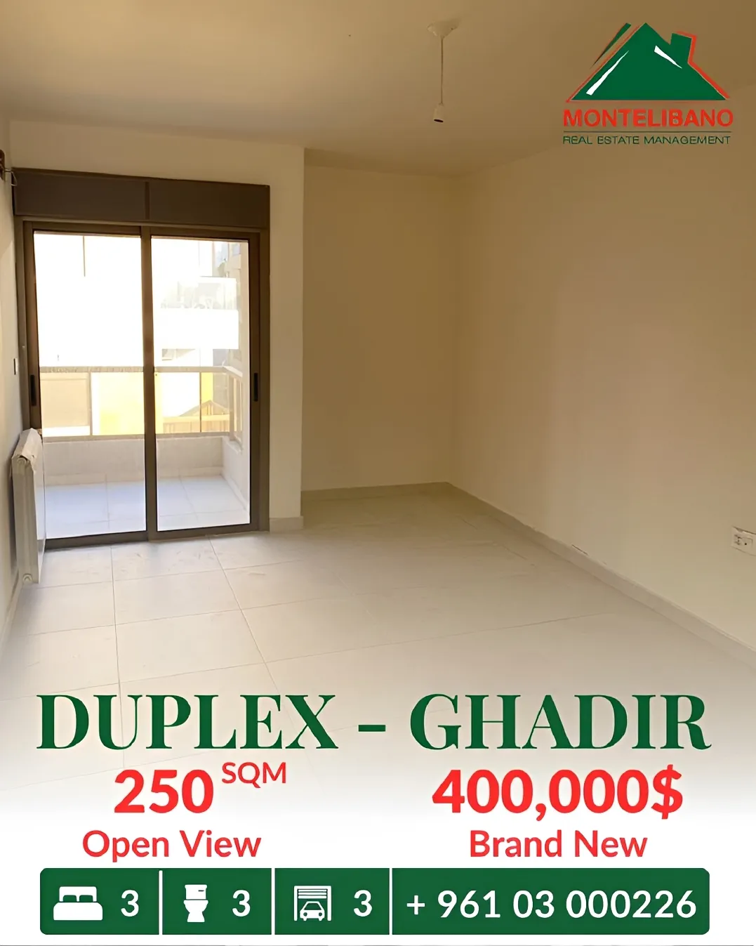 Duplex for sale in Ghadir, Lebanon