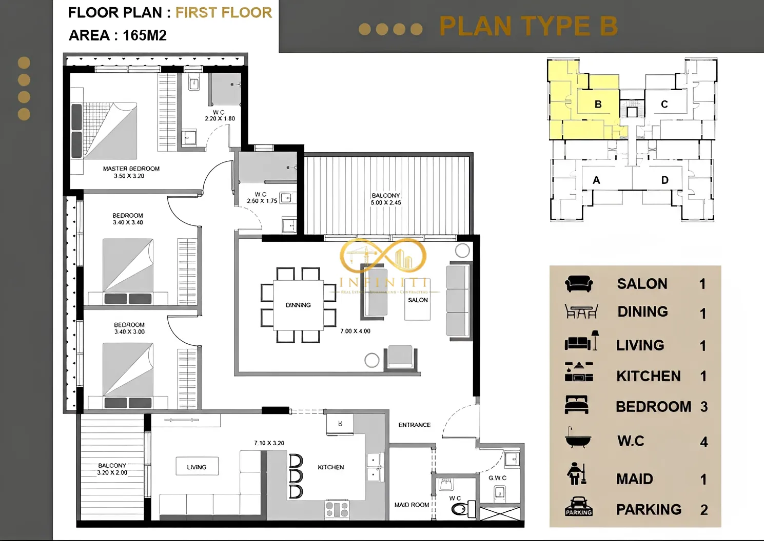 Apartment for sale in Aley