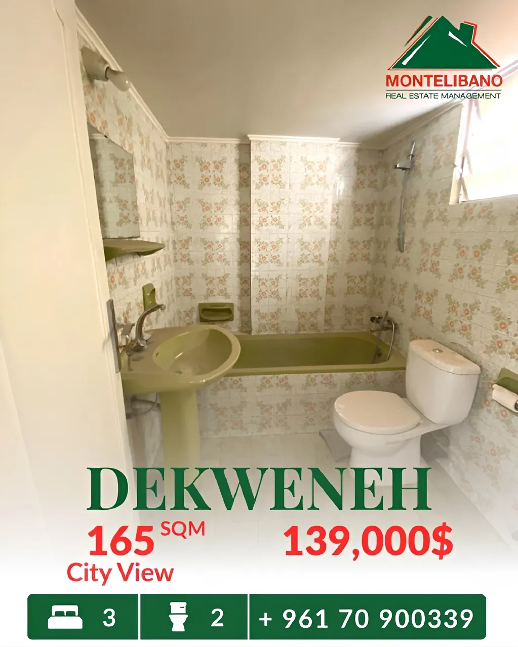 Apartment for sale in Dekwaneh, Lebanon