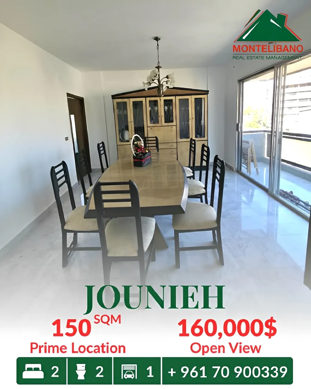Apartment for sale in Jounieh
