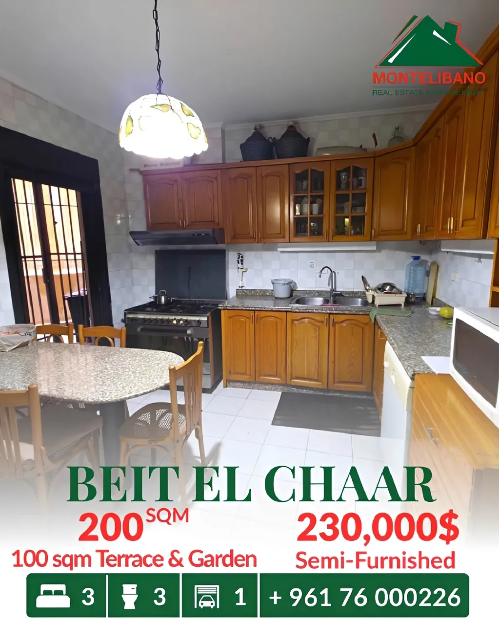 Apartment for sale in Beit El Chaar