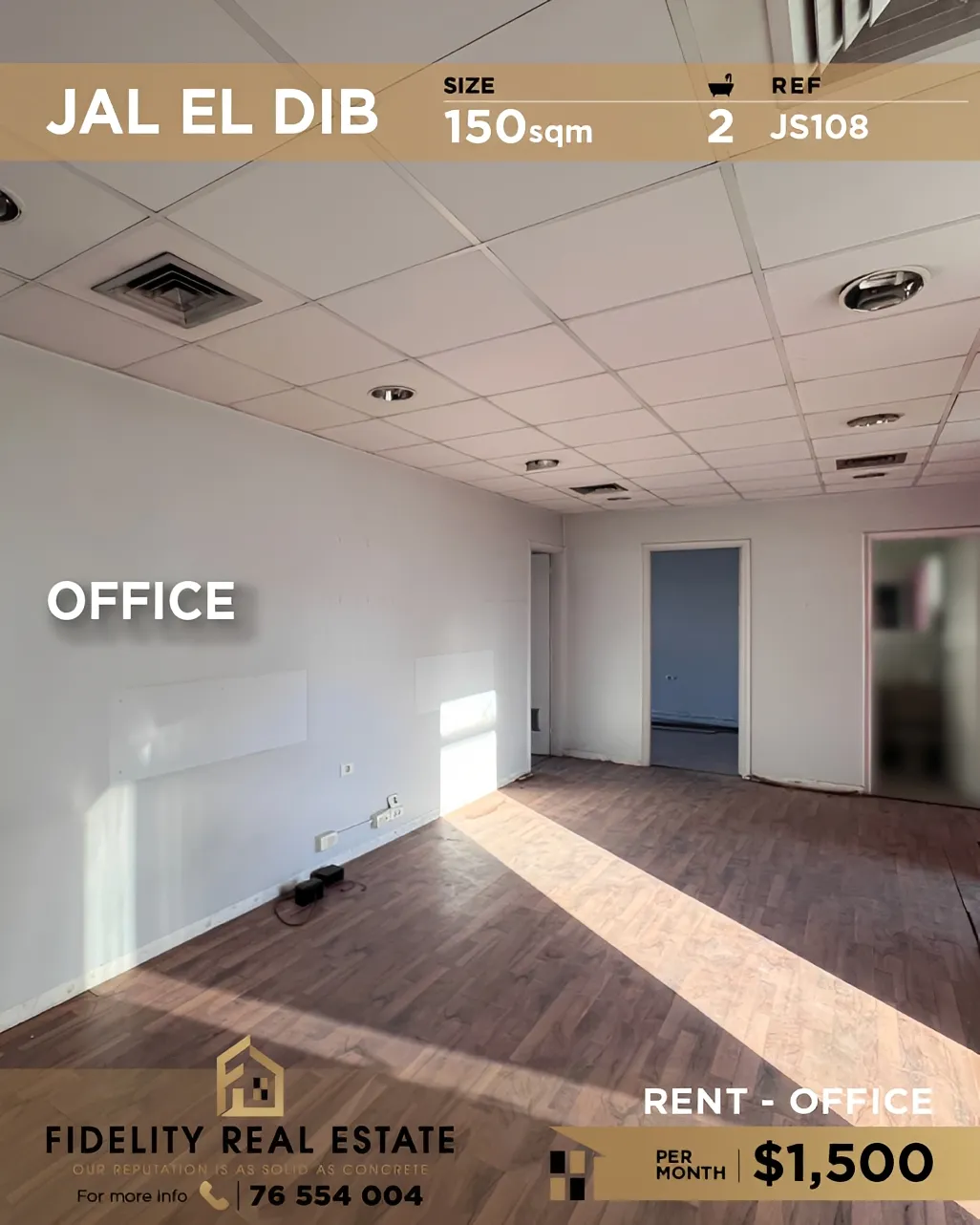 Office for rent in Jal El Dib, Lebanon