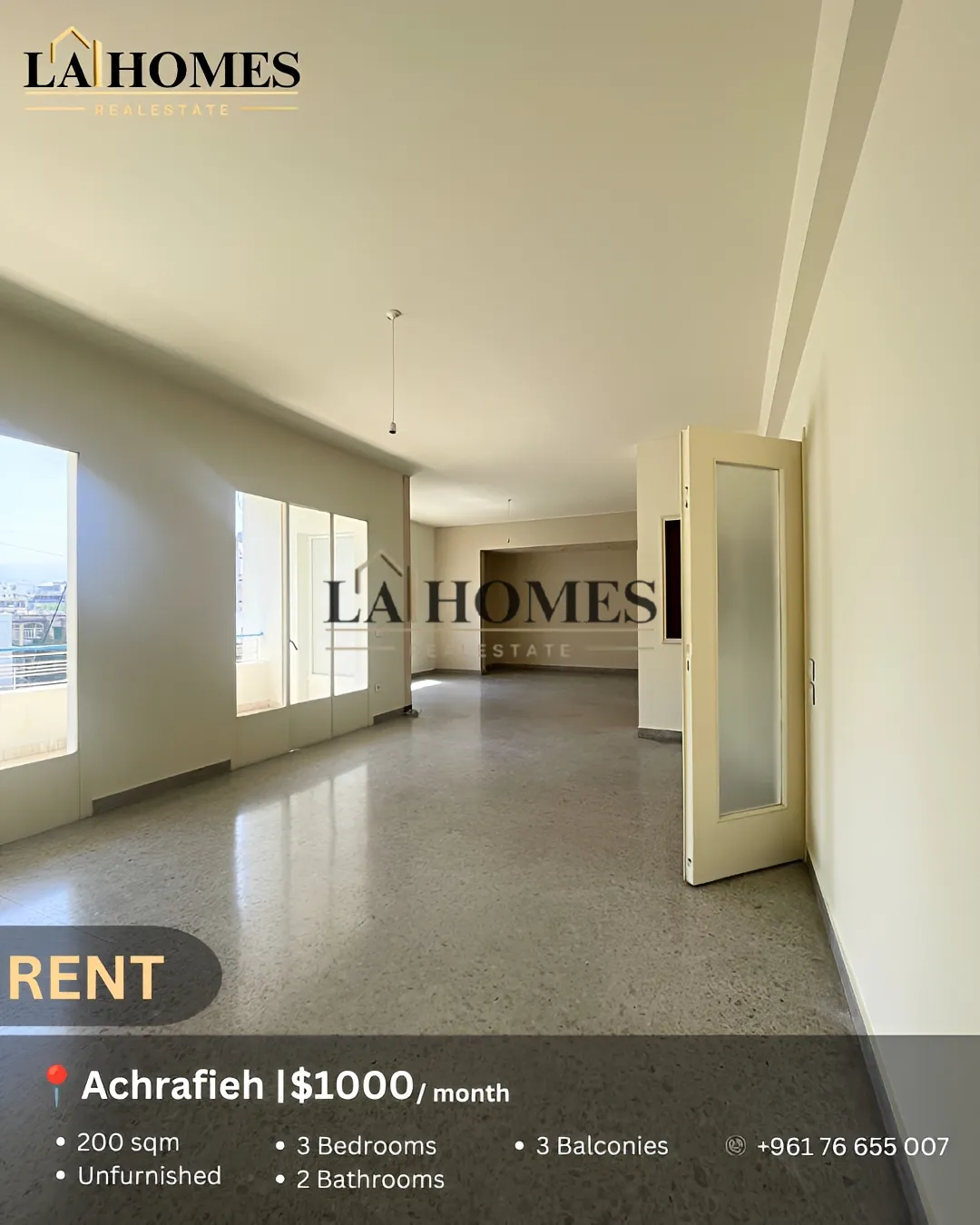 Apartment for rent in Achrafieh, beirut, lebanon