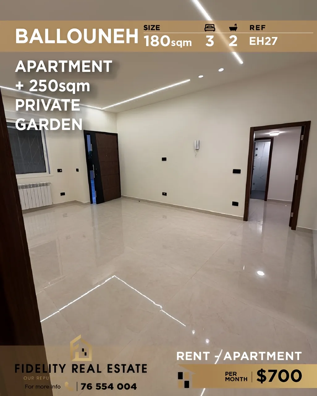Apartment for rent in Ballouneh, Lebanon