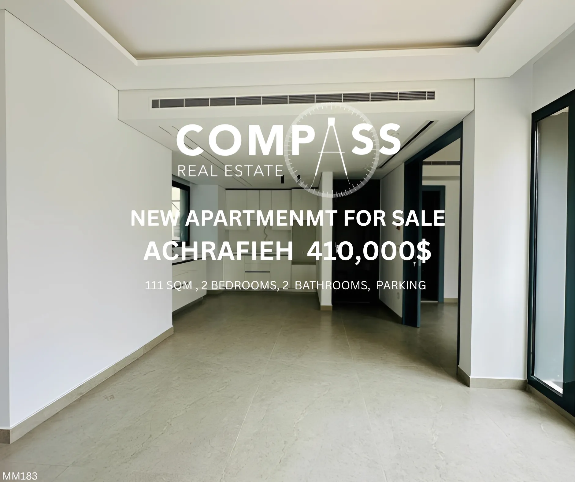 Apartment for Sale in Achrafieh, Beirut, Lebanon - 2 bed, 2 bath