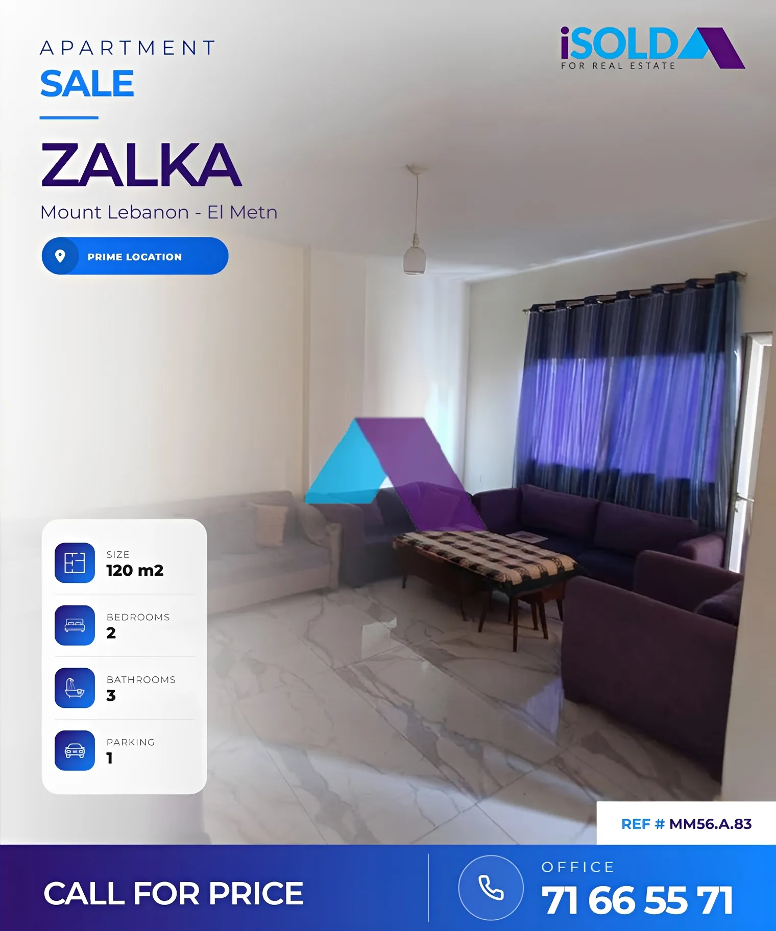 Apartment for sale in Zalqa