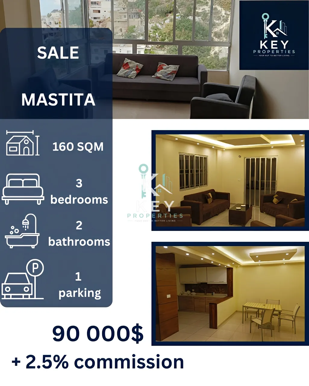 Apartment for sale in Jbeil, Lebanon - 3 bed, 2 bath