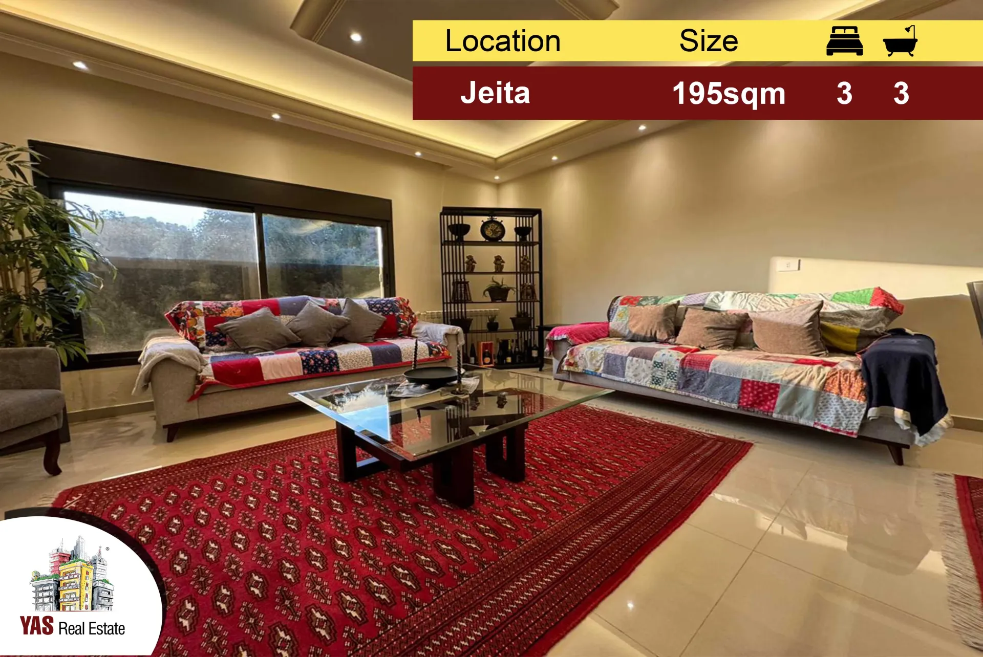 Apartment for Sale in Jeita - 3 bed, 3 bath