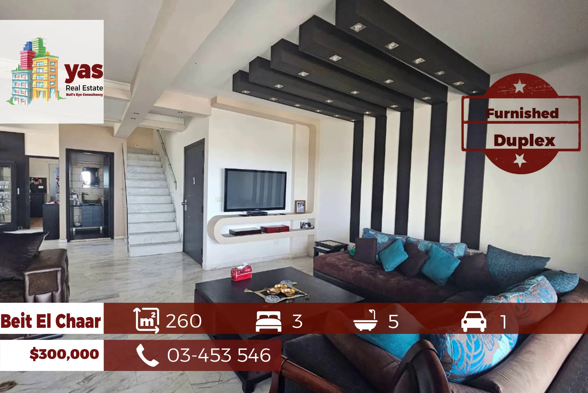 Apartment for Sale in Beit El Chaar - 3 bed, 5 bath