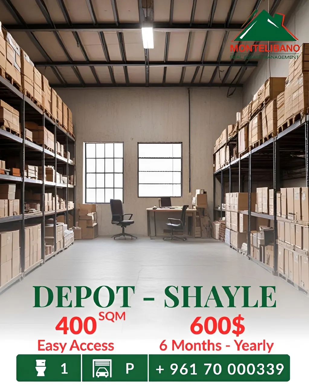 Warehouse for rent in Sehayleh